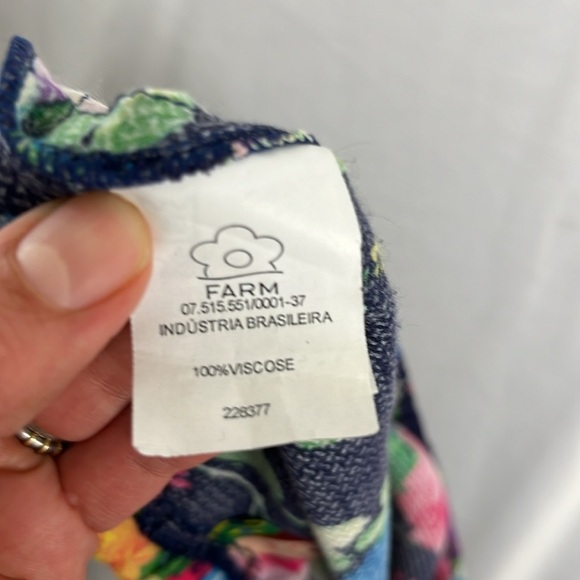 Farm Rio Thin Floral Asymmetrical Handkerchief Skirt - Picture 10 of 10